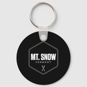 Mount Snow Vermont Graphic Ski T Shirt  Key Ring