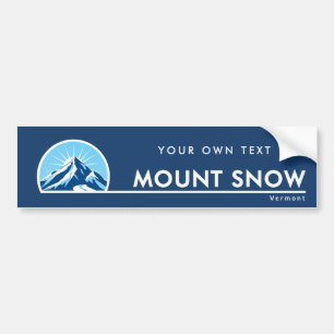 Mount Snow Vermont mountain ski resort Bumper Sticker
