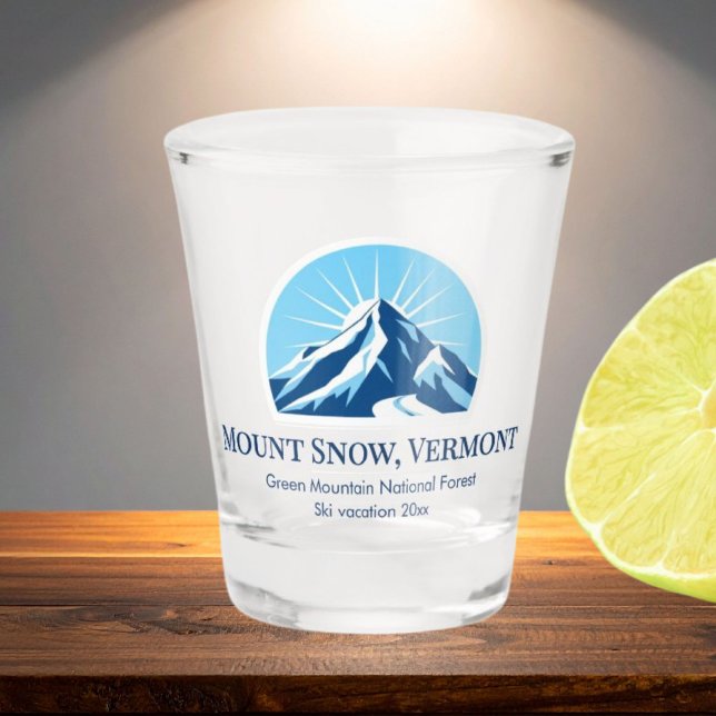 Mount Snow Vermont ski resort souvenir Glass (Creator Uploaded)