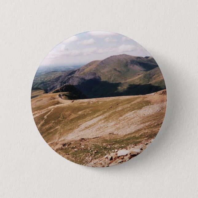 Mount Snowdon 6 Cm Round Badge (Front)