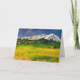 Mount Sopris in Carbondale, Colorado Card