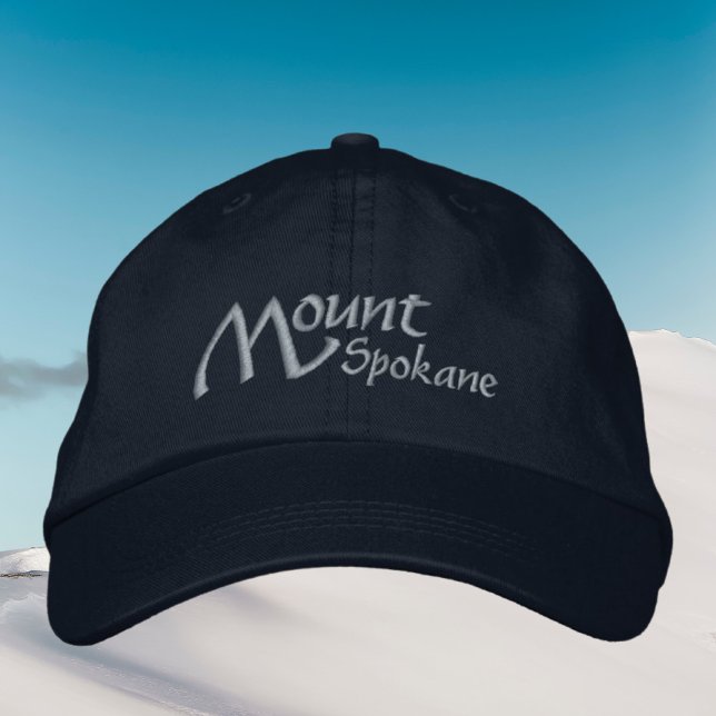 Mount Spokane Washington Embroidered Hat (Creator Uploaded)