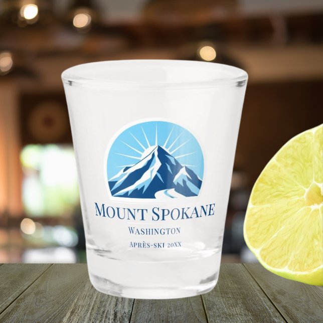 Mount Spokane Washington ski area Shot glass (Creator Uploaded)