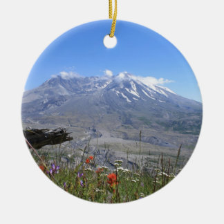 Mount St. Helens Ceramic Ornament
