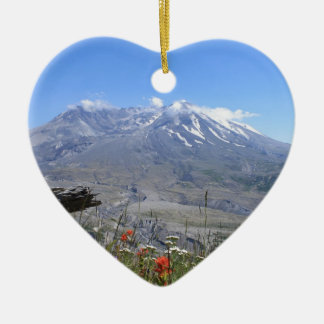 Mount St. Helens Ceramic Tree Decoration
