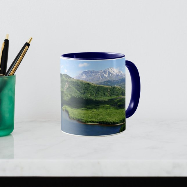 Mount St Helens Coldwater Lake Scenic Landscape Mug (In Situ)