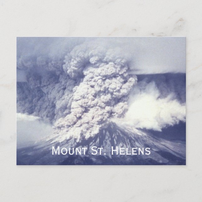 Mount St. Helens Eruption Postcard (Front)