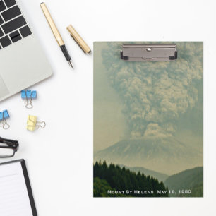 Mount St Helens Volcanic Eruption Ash Plume Clipboard