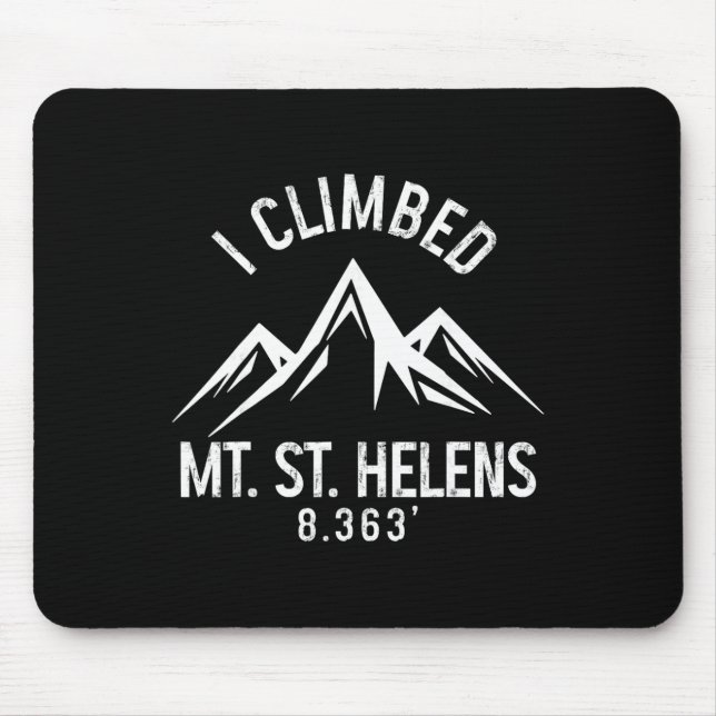 Mount St Helens Washington Mountain Climbing Summi Mouse Pad (Front)