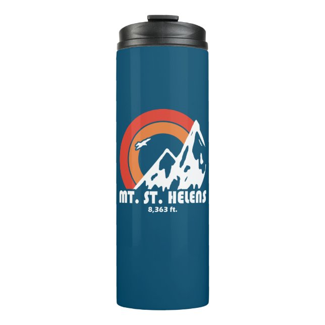Mount St. Helens Washington Sun Eagle Thermal Tumbler (Front)