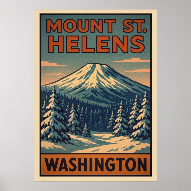 Mount St. Helens Washington V04 Poster (Front)