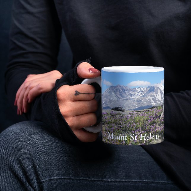 Mount St Helens Wildflowers Mug (In Situ Held)