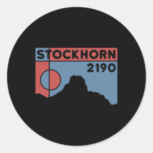 Mount Stockhorn Hike Mountain Biking Thun Swiss Hi Classic Round Sticker