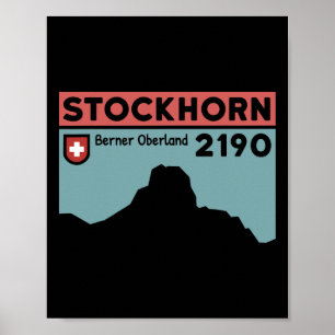 Mount Stockhorn Hike Mountain Biking Thun Swiss Hi Poster
