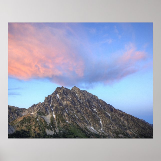 Mount Stuart, at sunset Poster (Front)