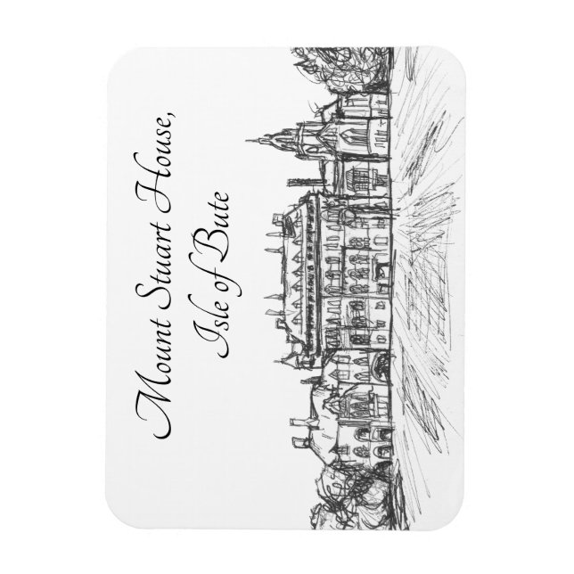 Mount Stuart House, Isle of Bute- Magnet (Vertical)