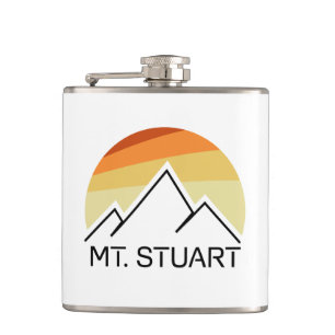 Mount Stuart Washington Retro Hip Flask