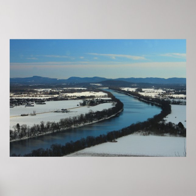 Mount Sugarloaf Connecticut River View Poster (Front)