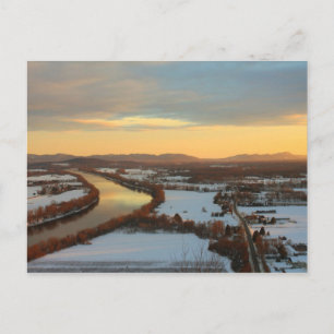 Mount Sugarloaf Winter Sunset Postcard