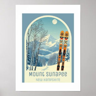 Mount Sunapee New Hampshire ski resort wall art