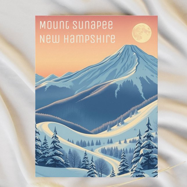 Mount Sunapee New Hampshire ski vacation Postcard (Creator Uploaded)