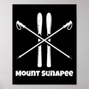 Mount Sunapee New Hampshire Skiing Downhill Nordic Poster