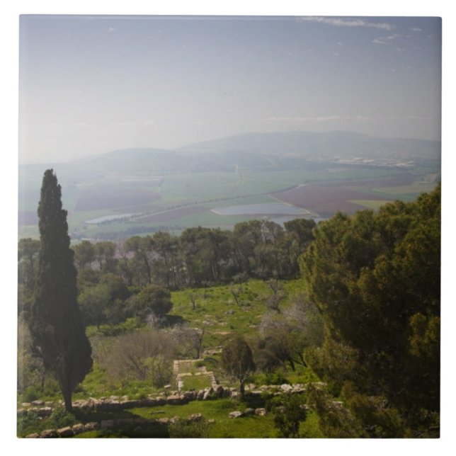 Mount Tabor, site of biblical transfiguration Ceramic Tile (Front)