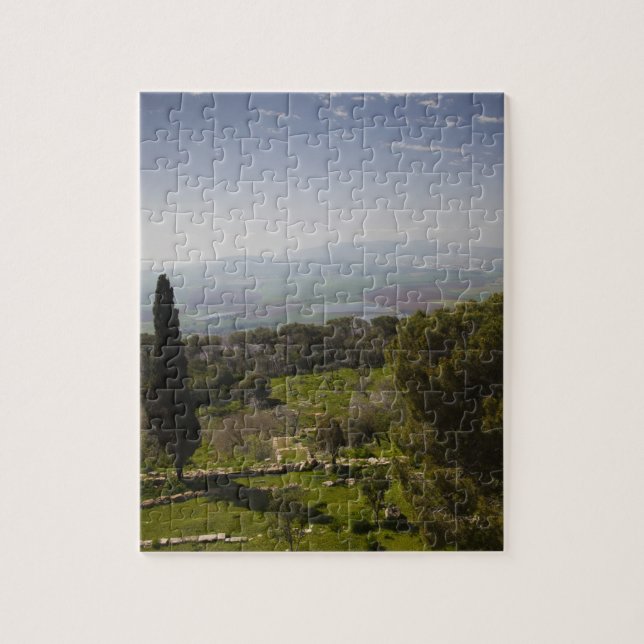 Mount Tabor, site of biblical transfiguration Jigsaw Puzzle (Vertical)