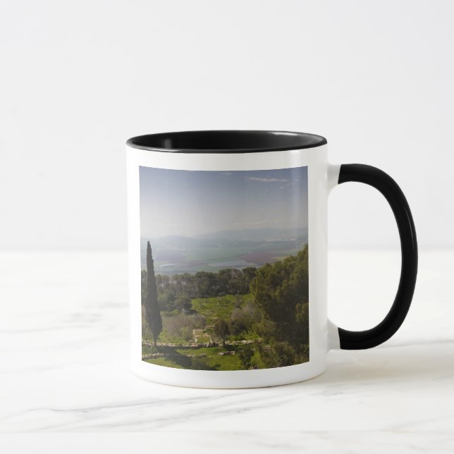 Mount Tabor, site of biblical transfiguration Mug (Right)