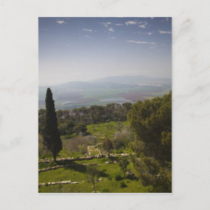 Mount Tabor, site of biblical transfiguration Postcard