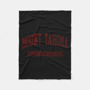 Mount tahoma high school hs tacoma wa vintage fleece blanket