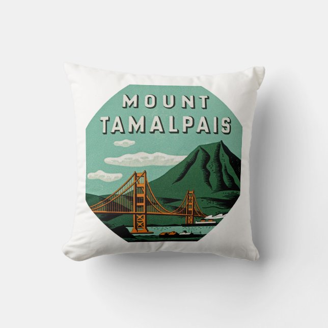 Mount Tamalpais Cushion (Front)