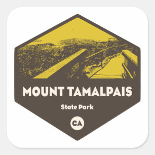 Mount Tamalpais State Park California Square Sticker