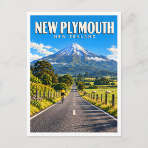 Mount Taranaki from Mangorei Road New Plymouth Postcard
