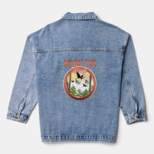 Mount Tate Japan travel logo Denim Jacket
