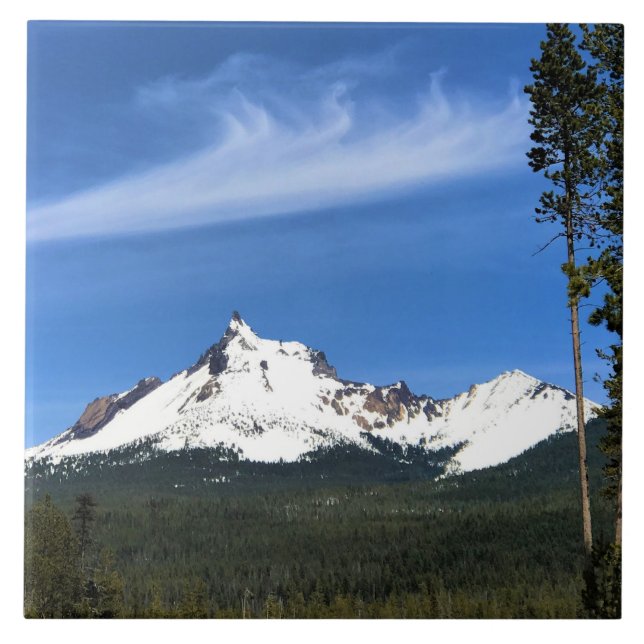 Mount Thielsen, Oregon Ceramic Tile (Front)