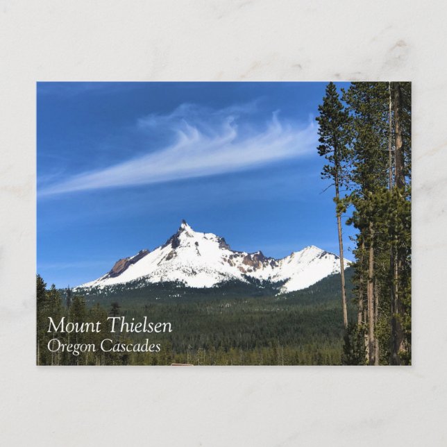 Mount Thielsen, Oregon Postcard (Front)