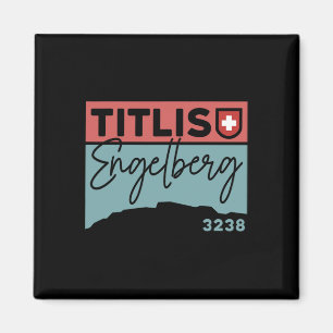Mount Titlis Engelberg Switzerland Hike Hiking Ski Magnet