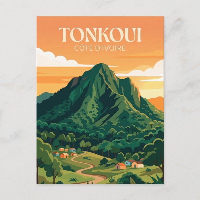 Mount Tonkoui Côte d'Ivoire Postcard (Front)