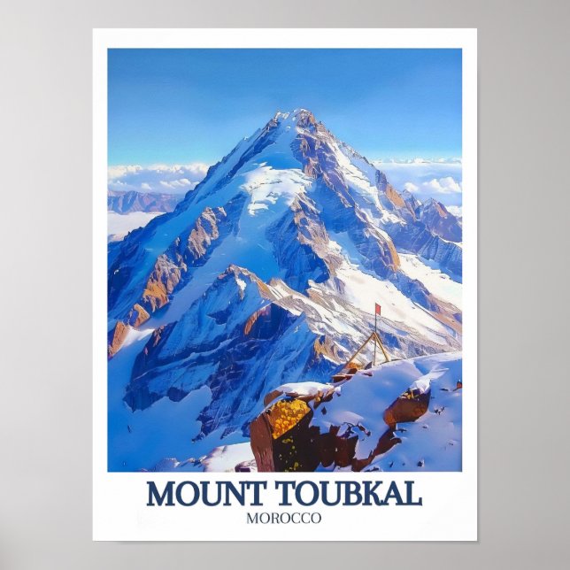 Mount Toubkal Poster - Toubkal Peak - Toubkal Artw (Front)