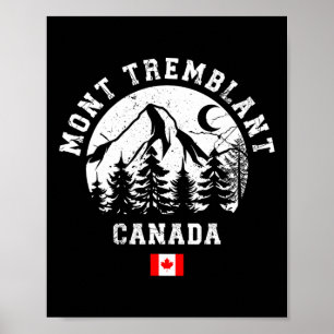 Mount Tremblant Canada Ski Resort Quebec Skiing Poster