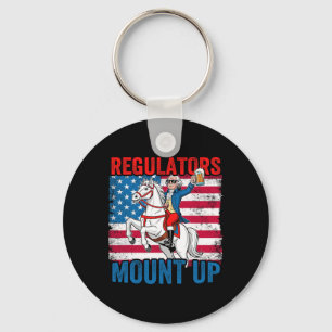 Mount Up Regulators 4th Of July Independent Day Us Key Ring