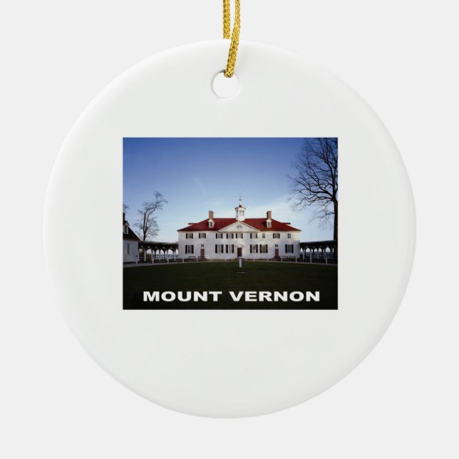 mount vernon gw ceramic ornament (Front)