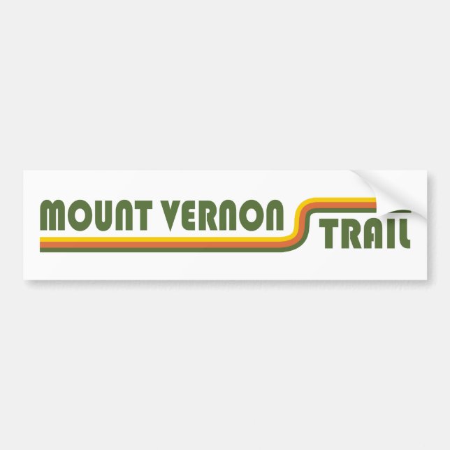 Mount Vernon Trail Bumper Sticker (Front)
