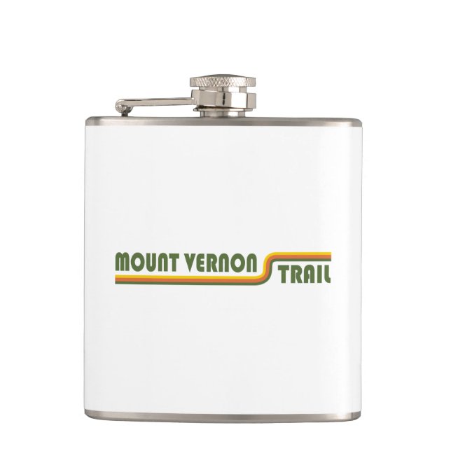 Mount Vernon Trail Hip Flask (Front)