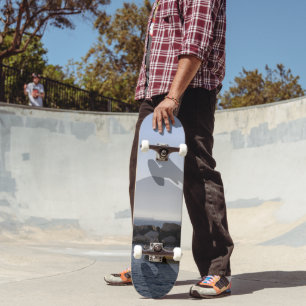 Mount Vesuvius in the Morning Mist 1 Skateboard