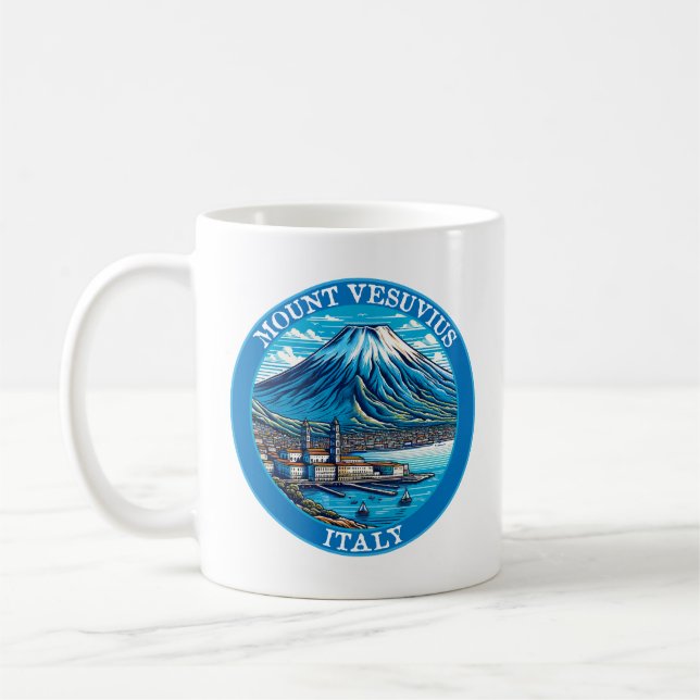 Mount Vesuvius Italy EU Coffee Mug (Left)