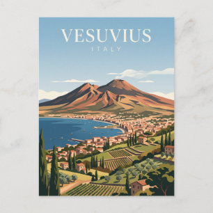Mount Vesuvius Italy Postcard