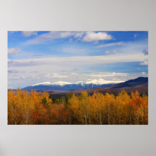 Mount Washington and Presidential Range Snow Folia Poster