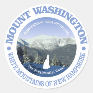 Mount Washington Classic Round Sticker